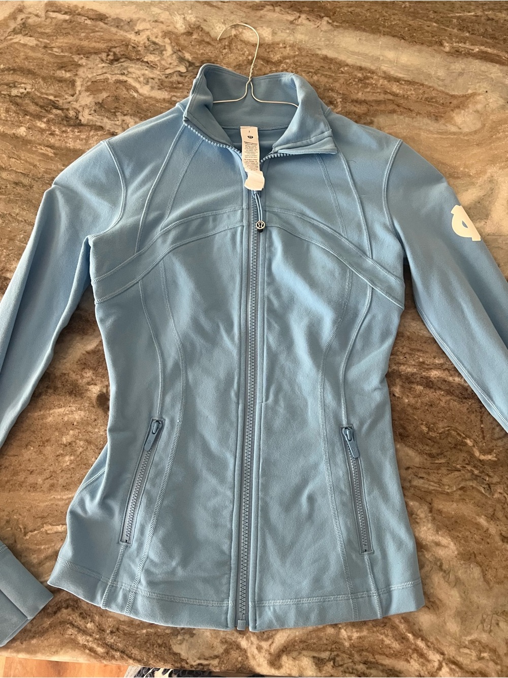Lululemon Define Light Blue Women's Zip-Front Jacket *Special UNC Edition